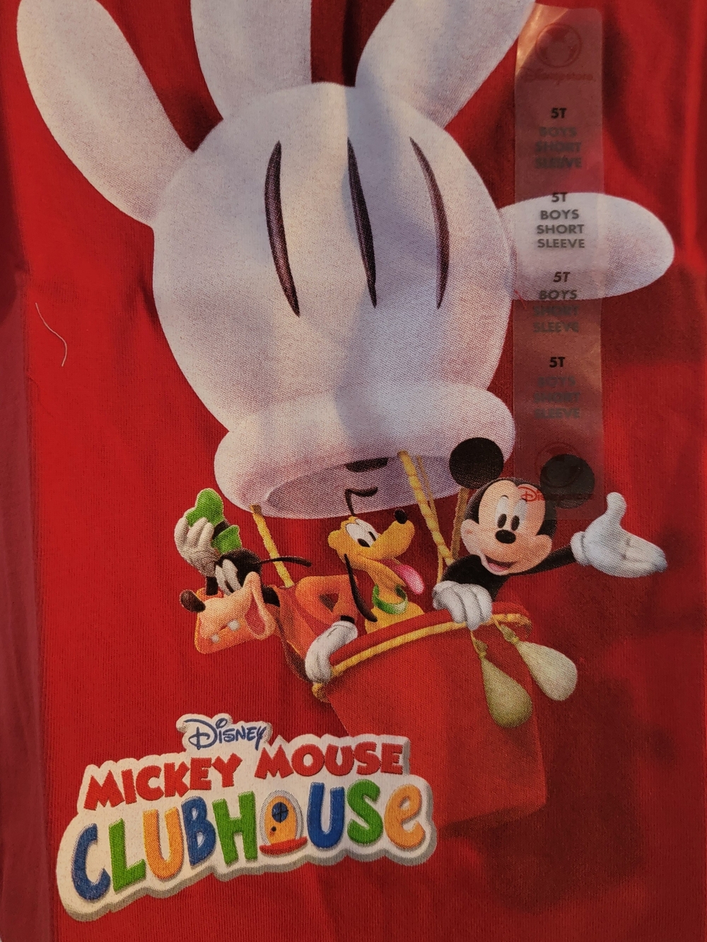 Disney Mickey Mouse Clubhouse Red Kids Tee - Picture 2 of 3